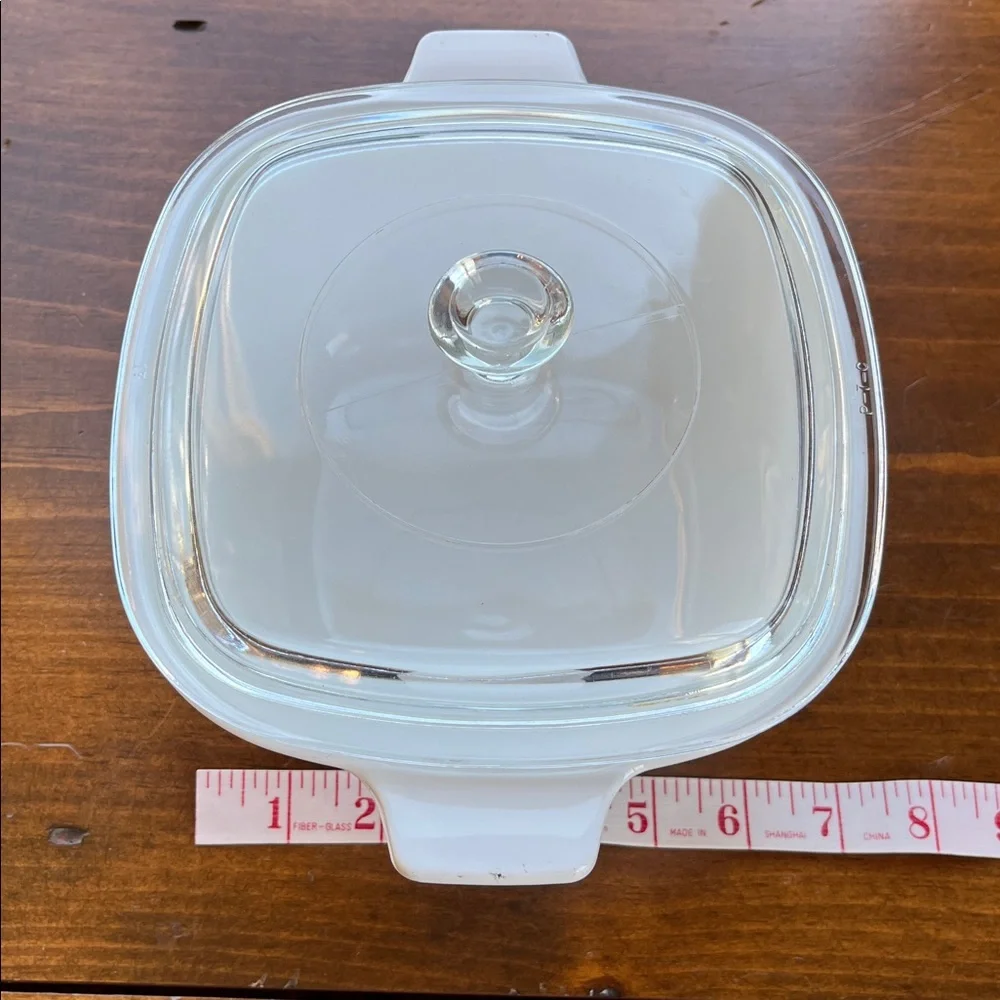 Corningware Casserole Dish P-1 3/4-B & Glass Lid 1.75 Qt Blue Cornflower